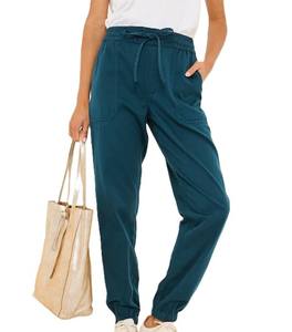 New Fashion Casual Side Pocket Denim Pants High Waist Loose <b>Jeans</b> Trouser <b>For</b> <b>Women</b> Cargo Pants <b>Women</b> Breathable Solid Color - Product Image 3