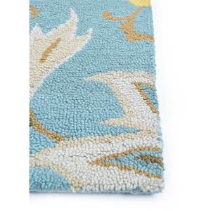 Alfombra de Lana Azul Hacienda, Tejida a Mano, con Diseño Floral, para el Hogar, Sala de Estar, Pasillo, Entrada, 9x12, Grosor de 10 mm, Alfombras Jaipur EU - Product Image 4