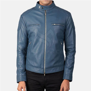 แจ็กเก็ตหนังแนวสตรีทของผู้ชายมาใหม่สีและโลโก้ตามสั่งและระบายอากาศได้ดีเป็นมิตรกับสิ่งแวดล้อม - Product Image 3