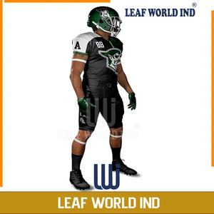 Uniformes de football américain en sergé de haute qualité à sublimation personnalisée pour adultes, ensemble de maillots de sport d'été pour garçons de grande taille - Product Image 3