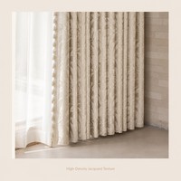 Rideau occultant jacquard chenille 70-90% polyester, doux, thermique, isolant, moderne et minimaliste, pour chambre et salon, toutes saisons