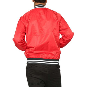 Veste en satin pour homme 100% polyester satin soyeux veste universitaire pour homme respirante veste de baseball à coque épaisseur standard - Product Image 2