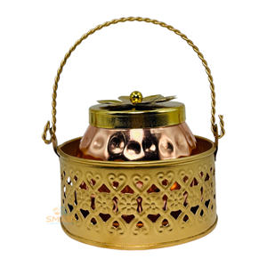 Iron Printed Pichwai Design Dry <b>Fruit</b> Jar Festive Food Storage & Container <b>for</b> <b>Gifting</b> - Product Image 5