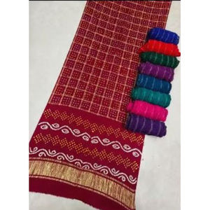 Sari de Seda Modal Hecho a Mano para Vestir de Noche, Casual, de Lujo, Elegante para Uso Diario, a Precio de Mayoreo por Proveedor - Product Image 1