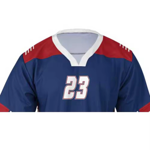 Ensemble d'uniformes de lacrosse personnalisés réversibles de haute qualité, imprimés par décharge, en Spandex/Coton, séchage rapide, résistants à l'eau, vente en gros - Product Image 2