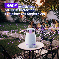 Ventilateur à forte aspiration, piège à mouches, tueur de moustiques électrique à lumière UV violette, anti-insectes volants pour chambre à coucher