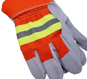 Guantes XL Canadian Rigger al mejor precio, guantes de trabajo de seguridad para las manos con certificación ANSI, cuero reflectante, fabricante indio - Product Image 4