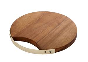 Tabla de cortar de madera de forma redonda antigua con mango cuadrado, utensilios de cocina de nuevo diseño, tabla para picar de madera, gran oferta - Product Image 3