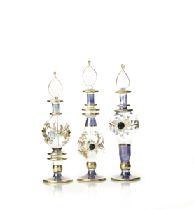 Heritage of the Nile <b>Perfume</b> Bottle Hand Blown Egyptian Glass 24K Gold Handmade Collectible Souvenir Wholesale - Product Image 5