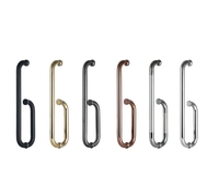 Poignée de porte double pour réfrigérateur/poignée de luxe pour réfrigérateur/poignées de réfrigérateur en alliage d'aluminium