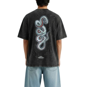 T-shirts pour hommes en coton 100% lavé, coupe ample, style vintage, streetwear décontracté, doux, respirant, pour un usage quotidien urbain - Product Image 4