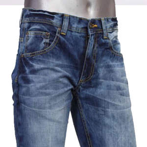 Jeans en denim élégants et tendance pour hommes, conçus sur mesure, vêtements de rue, service OEM, lavés, solides, respirants, 100% - Product Image 3