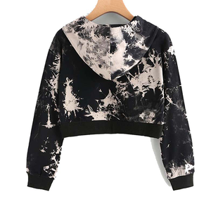 เสื้อฮู้ดครอปสั้นสำหรับผู้หญิง ขายดี ผ้าฝ้าย 100% มีซับใน สวมใส่สบาย แห้งเร็ว มีโลโก้ด้านหน้า เหมาะสำหรับฤดูหนาว - Product Image 2