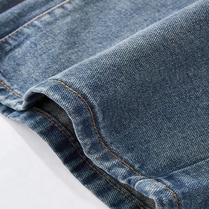 Pantalones Vaqueros de Mezclilla Personalizados con Diseño de Cierre en la Parte Inferior, Transpirables, Estilo Urbano, Pantalones de Mezclilla Ajustados para Hombre, Jeans Apilados - Product Image 2
