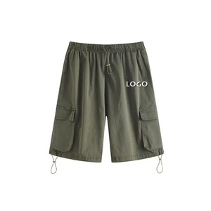 Pantalones Cortos Cargo Casuales para Hombre, Diseño Personalizado de Primera Calidad, Hechos en Fábrica, con Bolsillo Lateral, Corte Holgado, Seis Bolsillos - Product Image 4