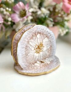 CURES Dessous de verre en résine de luxe faits à la main Tampons carrés de couleur personnalisables pour ensemble de tapis de cuisine de table Meilleur prix - Product Image 3