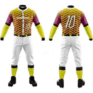 Uniforme de Béisbol de Diseño Único Hecho en Pakistán de la Mejor Calidad, Uniforme de Béisbol con Logotipo Personalizado Impreso para Venta en Línea - Product Image 1