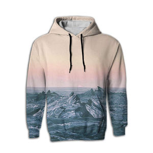 Sweats à capuche et sweat-shirts pour hommes pull en coton biologique/polyester 100% polaire réfléchissante sweats à capuche oversize anti-rétrécissement sweat à capuche hommes - Product Image 2