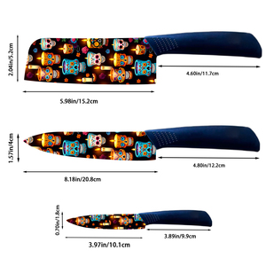 Juego de Cuchillos de Chef Profesionales con Hoja de Cerámica Superafilada y Mango de Plástico, 9 Piezas para Acampar al Aire Libre, Entrega Rápida, Ebay - Product Image 2
