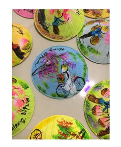 หมวกฟางทรงกรวยแบบดั้งเดิมใบปาล์มทำจากไม้ไผ่หลากหลายสไตล์สำหรับตกแต่งงานแต่งงานหมวกฟางแบบเวียดนาม - Product Image 1