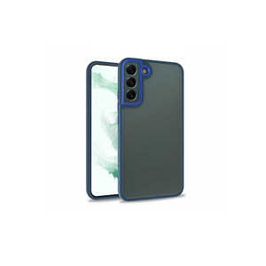 Coque de téléphone en silicone Netzy SAFA Flora pour Samsung Galaxy S22, Housse de luxe bleue avec surface brillante, Modèle emballé S23 - Product Image 1