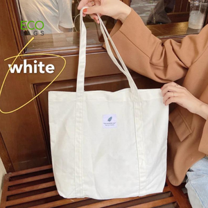 กระเป๋าผ้าแคนวาสออร์แกนิคขนาดกลาง รุ่นโมเดิร์น ใช้ได้หลายแบบ เป็นมิตรกับสิ่งแวดล้อม ใช้ซ้ำได้ เหมาะสำหรับใช้เป็นของแจก ของชำร่วย หรือสะพายไหล่ - Product Image 2