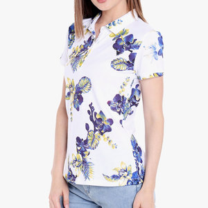 Camiseta Polo Casual para Mujer, 100% Algodón, Transpirable, Manga Corta, Top de Verano, Venta al por Mayor 2025 - Product Image 4