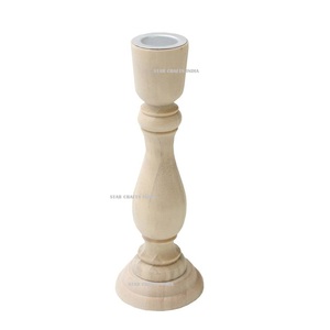 Luxury Vintage Style Wooden Candle Holder Diwali Decorations for Home Candle Wood Candle Wedding Decoration Candles Holder Home - Product Image 1