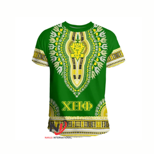 Chi Eta Phi OEM vente en gros mode rayures été épaule vers le bas t-shirts imprimés hors épaule femmes t-shirts coton polyester - Product Image 6