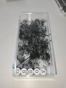 Nuevas Extensiones de Pestañas Coreanas de Fibra PBT Sintética, Volumen Completo, 12D/1000 Fans/Caja, 0.03mm, Pestañas Sueltas Hechas a Mano, Fáciles de Aplicar - Product Image 6