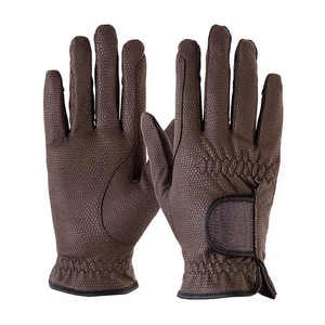 Gants d'équitation d'hiver personnalisés les plus vendus, cuir de haute qualité, doigts entiers, légers, respirants, nouveau design, logo imprimé - Product Image 1
