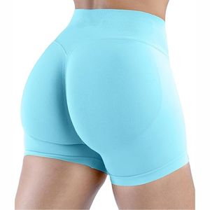 Mallas de yoga sin costuras exigibles para mujer al por mayor de calidad profesional, pantalones cortos de cintura alta sin costuras pantalones cortos de yoga para mujer - Product Image 2