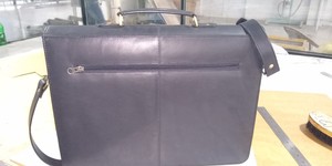 Maletín de cuero genuino resistente de último diseño, funda multifuncional para portátil para uso en exteriores, el mejor color liso, poliéster Premium - Product Image 2