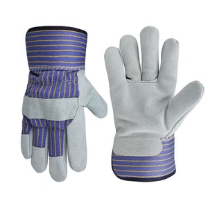 Guantes de trabajo de cuero de vaca Sunland con aislamiento Premium de 1 mm de espesor, protección de nudillos de cuero duradero, GUANTE DE TRABAJO DE Color gris - Product Image 5