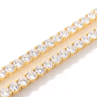Collares de cadena de tenis de declaración de lujo para hombres Premium 3mm 4mm 5mm VVS Lab Grown Diamond 10K/14K/18K Gold GIA IGI Certified