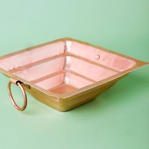 Hawan Kund de Cobre Puro con Asas, Accesorio Tradicional Indio para Yagna y Pooja, para Rituales Hindúes, Bodas y Festivales - Product Image 3