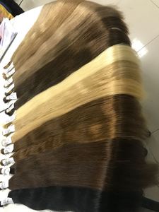 Extensiones de cabello humano sin procesar de colores completos Color ceniza/Color cálido a granel/Trama/I U V puntas de uñas al por mayor de fábrica - Product Image 3