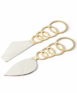 ชุดมีดหั่นชีสด้ามจับมีดสแตนเลสแบบมีห่วงที่ตัดชีสสุดหรูใหม่ - Product Image 2