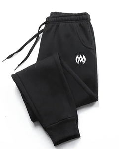Pantalones de chándal con logotipo personalizado de 330GSM, pantalones de chándal holgados de algodón en blanco, recién llegados, Pantalones estampados personalizados - Product Image 1