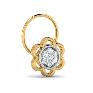 14k Gold Plated Crystal Ball <b>Nose</b> <b>Ring</b> for Kids-<b>Stainless</b> <b>Steel</b> Hypoallergenic Body Jewelry Gift - Product Image 1