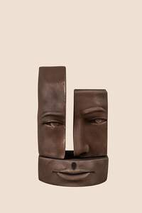 Diseño clásico Diseño superior de aluminio humano con base negra Escultura de aluminio con atractivo artístico Ideal para mejoras de galería - Product Image 4