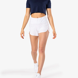 Short en jersey de course à taille haute personnalisé à taille élastique motif solide en vrac vente en gros de nouveaux shorts de plage pour hommes et femmes - Product Image 2