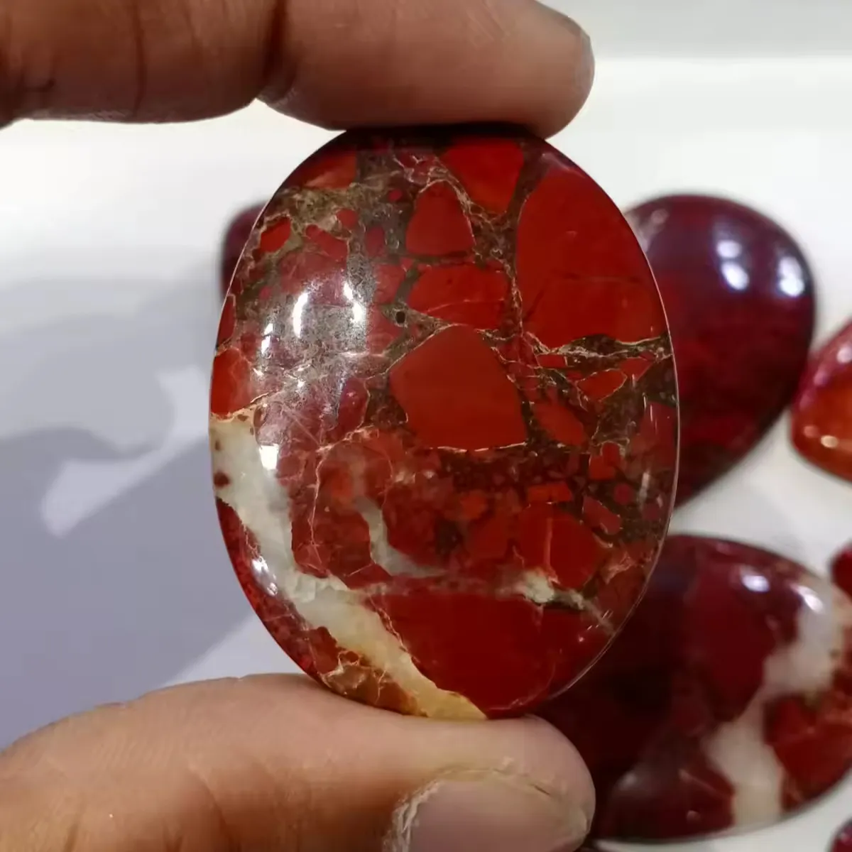 İnanılmaz nadir doğal kırmızı Jasper Cabochon karışık şekil Jasper gevşek taş Jewelry chon değerli taş takı yapımı için