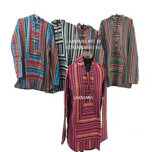 Vestes d'hiver en coton avec capuche d'Inde avec fermeture éclair vestes à capuche unisexes sweats à capuche d'hiver sweats à capuche en coton sweats à capuche bohèmes - Product Image 1