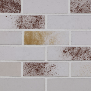 Tuiles en argile solide, briques réfractaires, revêtement mural fin, panneaux de parement en maçonnerie de style industriel blanc - Product Image 1