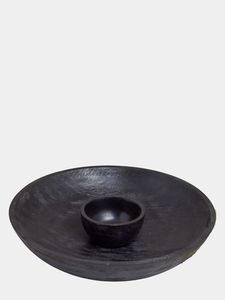 Chip de resina azul y cuenco de inmersión Plato de servicio de mármol Elegante Servidor de chip y inmersión Cuenco de inmersión moderno para fiestas - Product Image 4