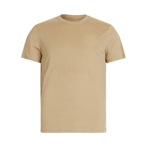 Venta al por mayor de camisetas transpirables personalizadas para hombre tamaño adulto de punto poliéster/algodón de manga corta Regular Fit estilo Formal Casual - Product Image 1