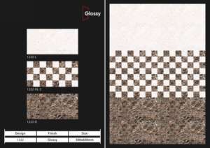 wall style pro 300x600mm ceramic wall <b>tiles</b> bathroom kitchen glossy matt sugar carving finish interior wall design lux - Product Image 4