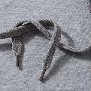 Unisex Casual Light <b>Grey</b> Hoodie Zip-Up Winter <b>Sweatshirt</b> with Breathable Knitted Weave Solid Pattern hoodies - Product Image 4