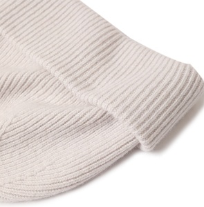 Gorro de punto de lana de cordero cálido de lujo lindo personalizado gorro de Cachemira de invierno Bennie mujeres 100% gorros de lana pura - Product Image 5